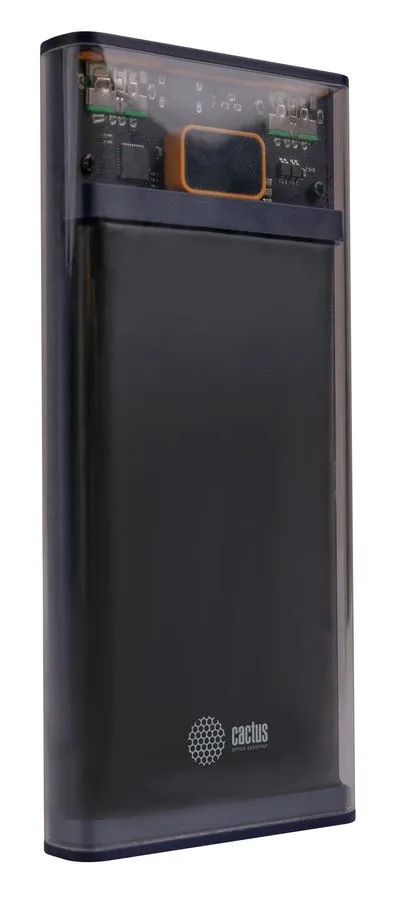 Мобильный аккумулятор Cactus CS-PBFSTT-10000, черный