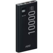 Мобильный аккумулятор Hiper 10000mAh черный (EP 10000 BLACK)