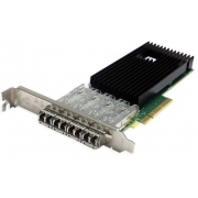 Silicom 10Gb PE310G4I71LB-XR Quad Port Fiber 1/10 Gigabit Ethernet PCI Express Server Adapter 8 Gen3, Low Profile, with lower I/O metal bracket opening, Based on Intel® XL710, Low-profile