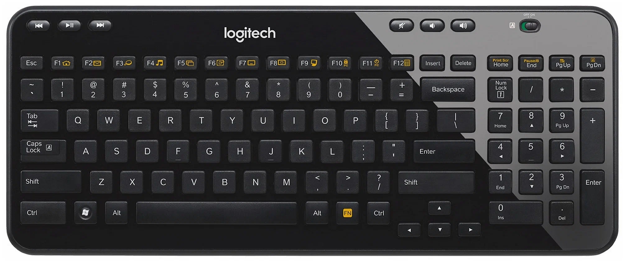 Клавиатура Logitech K360 черный (920-003080.)