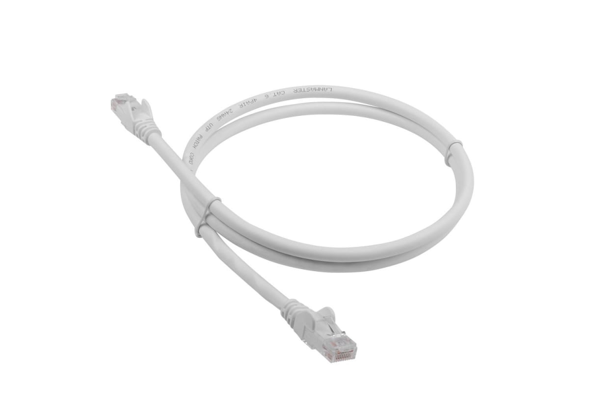 Патч-корд LANMASTER LAN-PC45/U5E-7.0-WH 7.0 м, белый