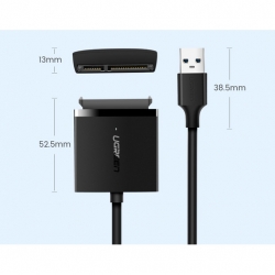 Конвертер UGREEN CM257 (60561) USB 3.0 A To 3.5''/2.5