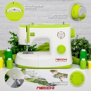 Швейная машина Necchi 1417, белый/зеленый