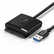 Конвертер UGREEN CM257 (60561) USB 3.0 A To 3.5''/2.5" SATA Converter. Цвет: черный
