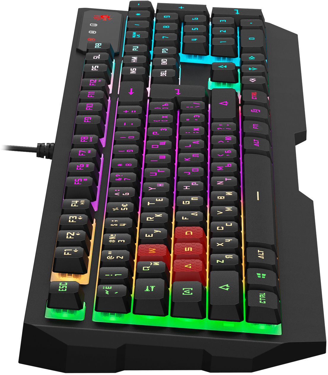 Клавиатура + мышь A4Tech Bloody B1700 клав:черный мышь:черный USB LED (B1700 ( B140N +ES7 + BP-50M))