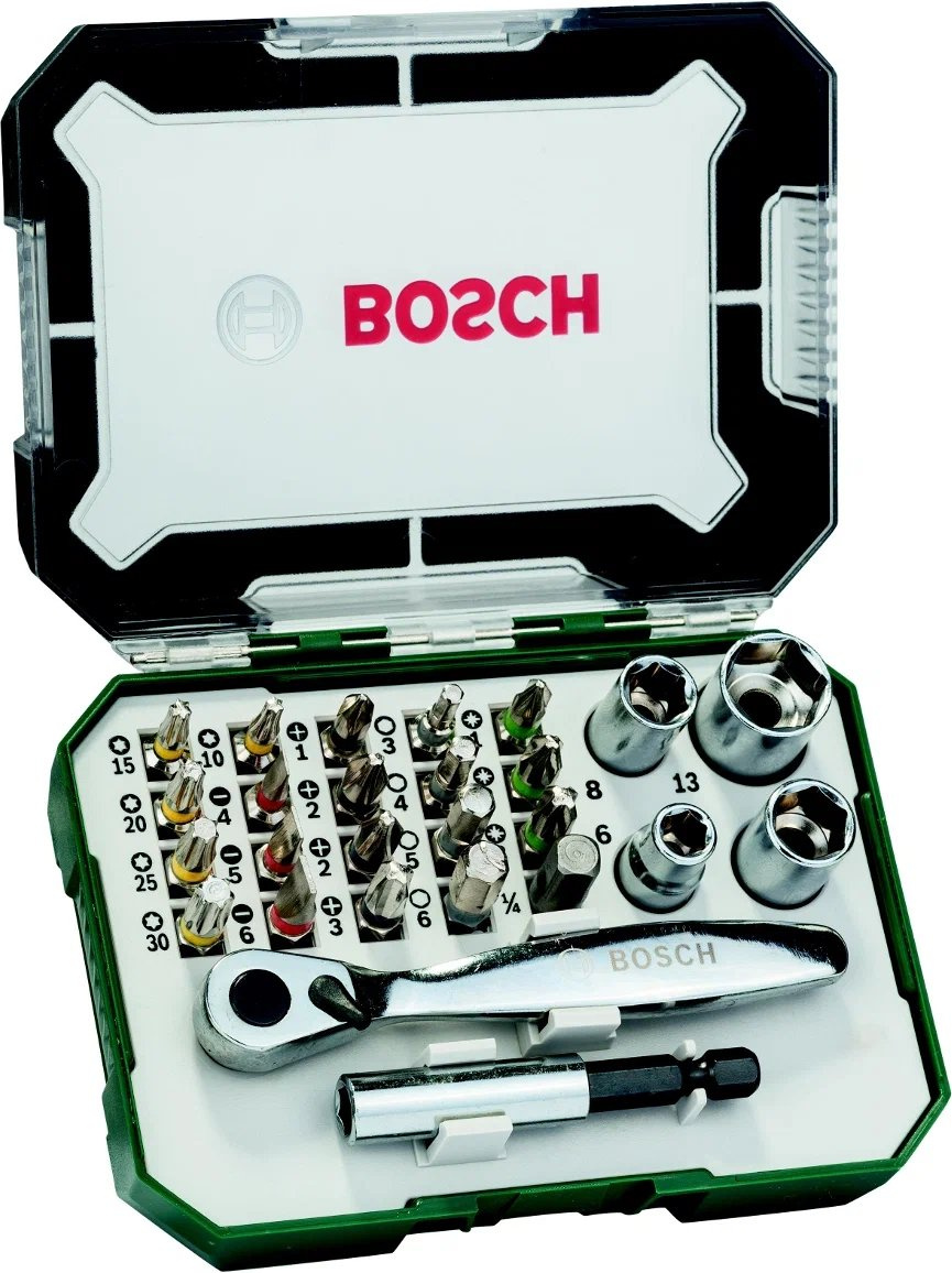 Набор инструментов Bosch 2607017392 27 предметов (жесткий кейс)