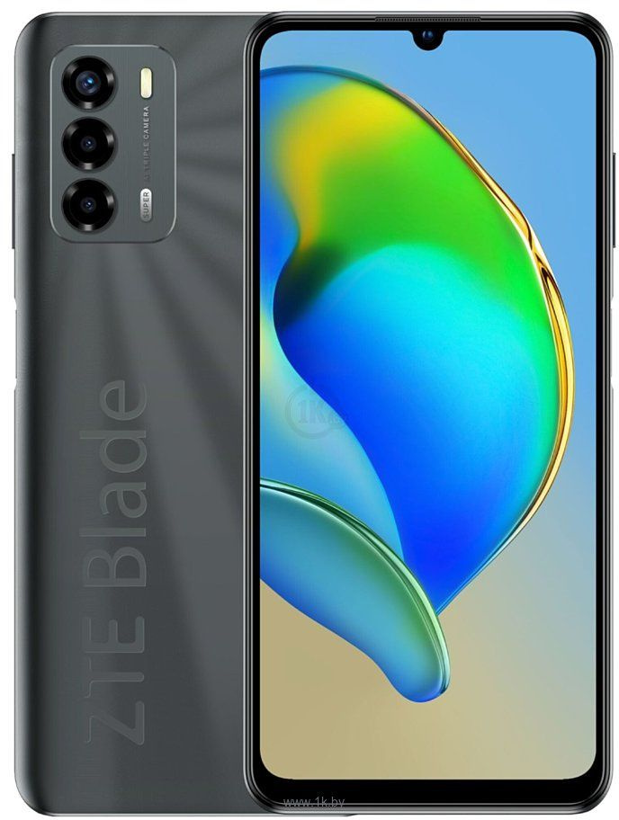 Смартфон ZTE Blade V40 Vita 128Gb 4Gb черный моноблок 3G 4G 2Sim 6.75