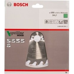 Диск пильный Bosch (2608640596) d=160мм d(посад.)=20мм