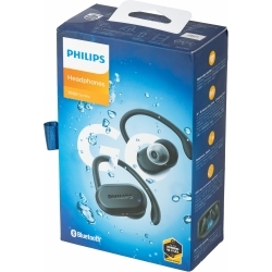 Гарнитура вкладыши Philips TAA7306BK/00 черный беспроводные bluetooth крепление за ухом