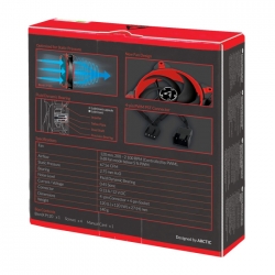 Вентилятор корпусной ARCTIC BioniX P120 (Red) PWM 200 - 2 100 RPM - retail (ACFAN00115A)