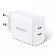 Зарядное устройство UGREEN USB-C+USB-C PD Fast Charger 40W EU CD243 (10343)