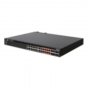 4610-30P-O-AC-F Edge-corE AS4610-30P, 24-Port GE RJ45 port PoE+, last 8 ports Ultra-PoE, 960W PoE Bugdet, 4x10G SFP+, 2 port 20G QSFP+ for stacking, Broadcom Helix 4, Dual-core ARM Cortex A9 1GHz, dual 110-230VAC 600W hot-swappable PSUs, one fixed syste