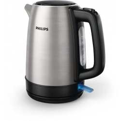 Чайник электрический Philips HD9350/90 1.7л. 1850Вт, серебристый/черный 