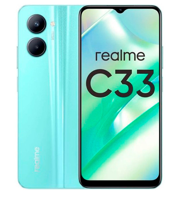 Смартфон Realme C33 32Gb 3Gb синий моноблок 3G 4G 6.5