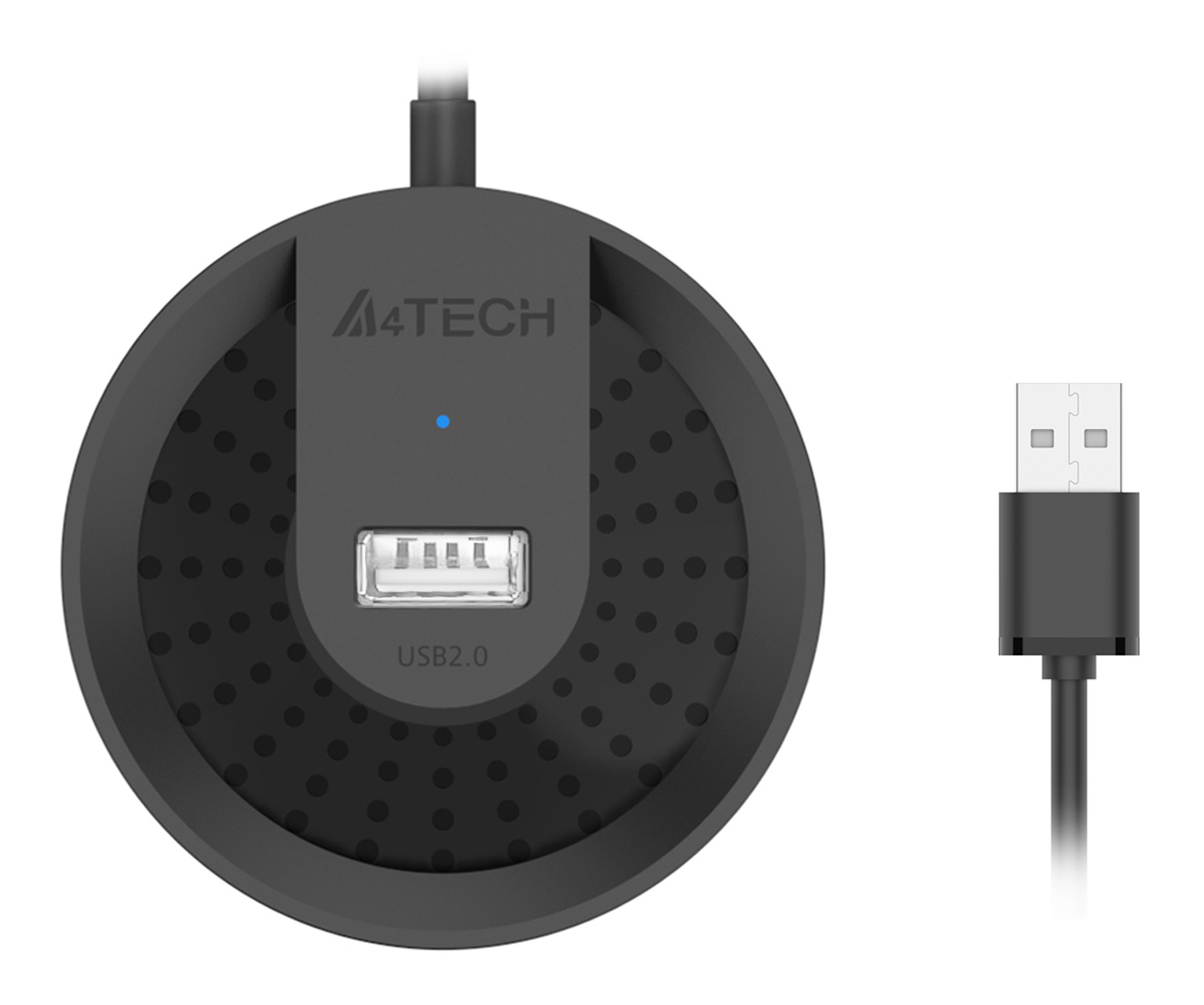 Разветвитель USB 2.0 A4Tech HUB-20, черный