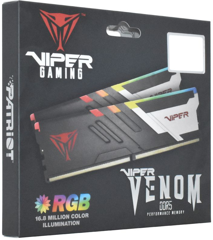 Оперативная память Patriot Viper Venom RGB PVVR532G660C34K DDR5 - 2x 16ГБ 6600