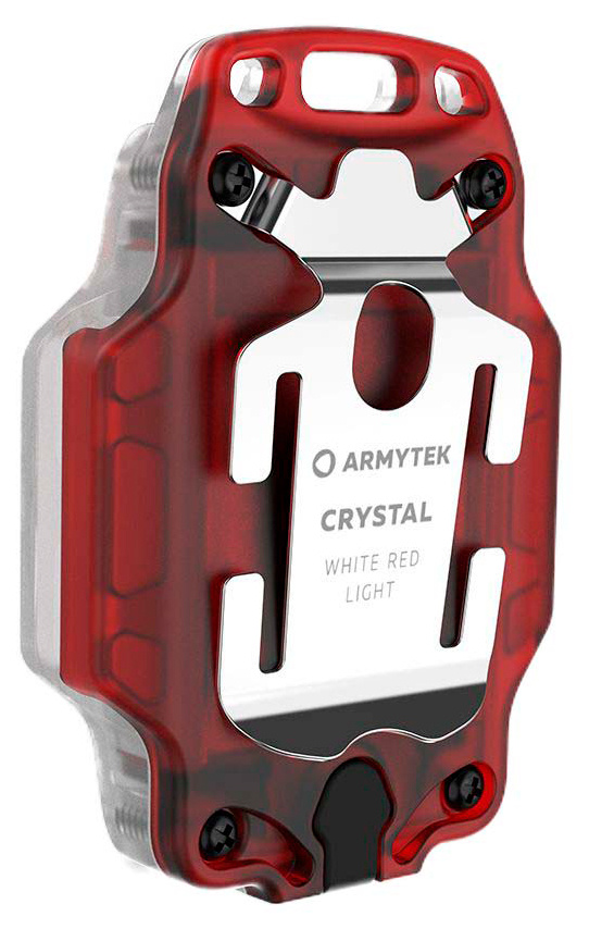 Фонарь Armytek Crystal прозрачный/красный лам.:светодиод. (F07001R)