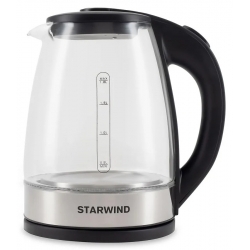 Чайник электрический Starwind SKG2775 1.7л. 1700Вт, черный 