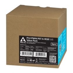 ARCTIC P14 PWM PST A-RGB 0dB Value Pack) 3 pcs - retail  (ACFAN00257A)