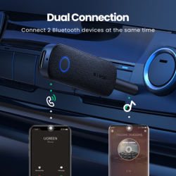 Адаптер Bluetooth приемник/передатчик UGREEN CM403 (80893) Bluetooth Receiver&Transmitter. Цвет: черный