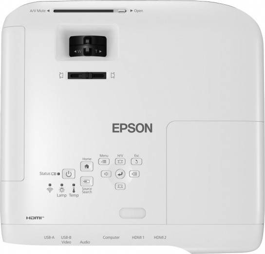 Проектор Epson EB-FH52 LCD 4000Lm (1920x1080) 16000:1 ресурс лампы:5500часов 1xUSB typeA 1xUSB typeB 2xHDMI 3.1кг