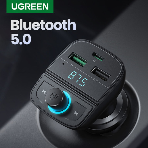 Зарядное устройство автомобильное UGREEN FM&Bluetooth Transmitter&Car Charger + TF Slot CD229 (80910)