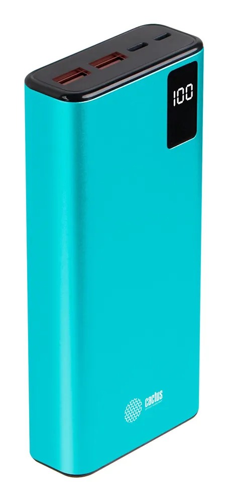 Мобильный аккумулятор Cactus CS-PBFSYT-20000, голубой