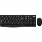 Клавиатура + мышь Logitech MK120 черный (920-002589)