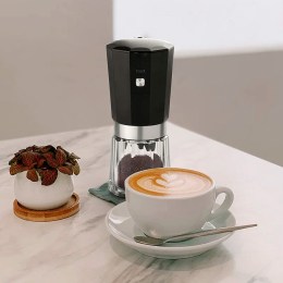 Кофемолка Circle Joy Electric Coffee Grinder (CJ-EG05 Black-Silver RUS), черно-серебристая