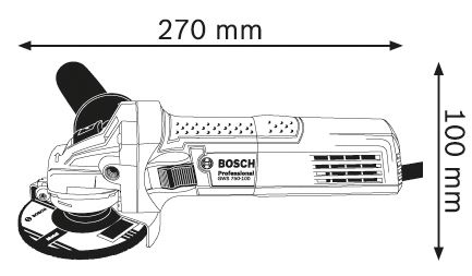 Угловая шлифмашина Bosch GWS 750-125 0.601.394.0R3