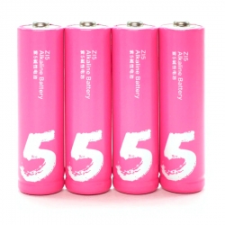 Батарейки алкалиновые ZMI Rainbow Zi5 типа AA (уп. 4 шт), 4xAA5 , розовые