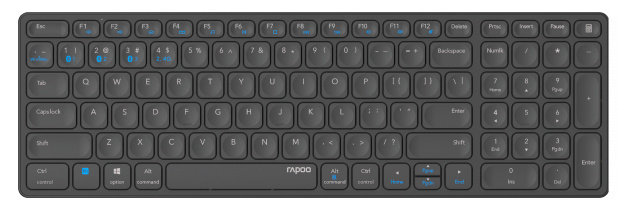 Клавиатура Rapoo E9700M серый (14515)