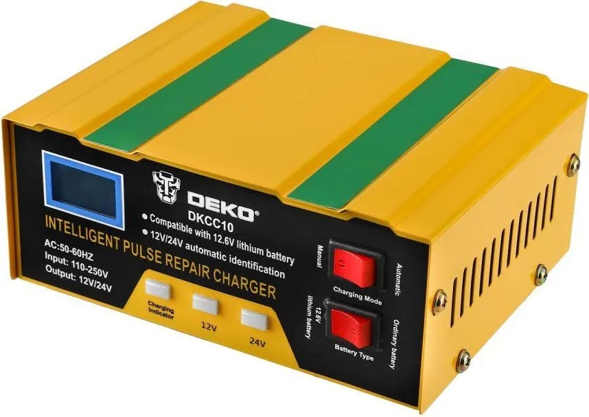 Зарядное устройство DEKO DKCC10, 12/24В, 10А (051-8053)
