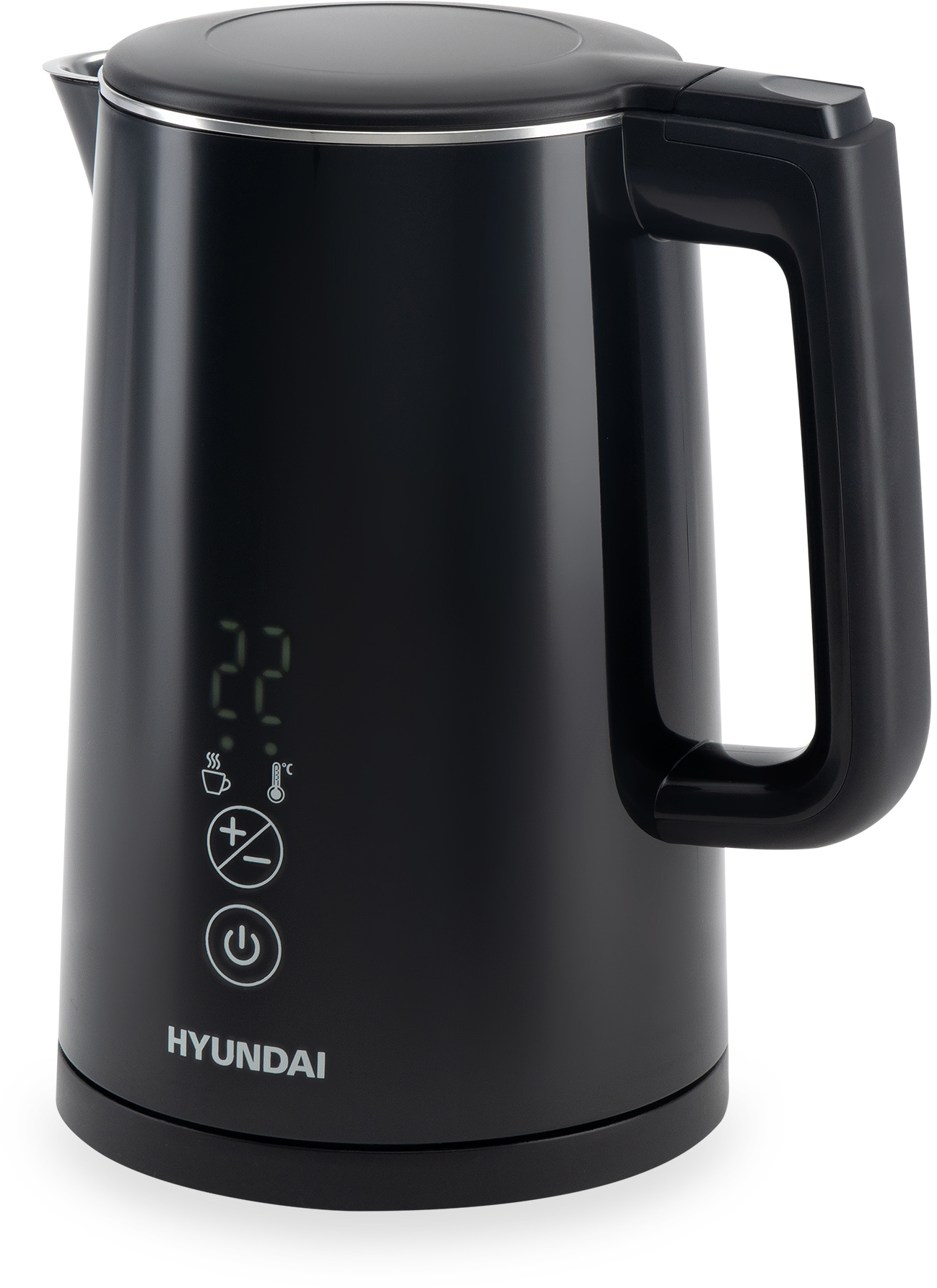 Чайник электрический Hyundai HYK-S5509 1.5л. 2200Вт черный (корпус: металл/пластик)