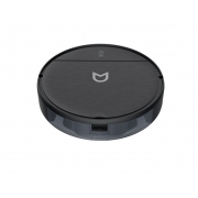 Robot vacuum IRBIS Bean 0321, 2600 mAh, 28W, black. Incl.: charging stat, power adapter, remote, AAA batt. 2, nozzle & cloth for wet, water tank, dust collector, brushes 2, filter 4, cle (следы воды)