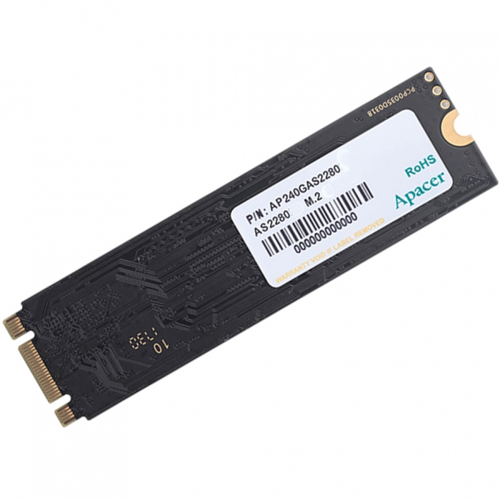M.2 2280 240GB Apacer AS2280P4 Client SSD AP240GAS2280P4-1 PCIe Gen3x4 with NVMe, 3D TLC, 256MB, RTL (917195)