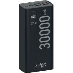 Мобильный аккумулятор Hiper 30000mAh черный (EP 30000 BLACK)