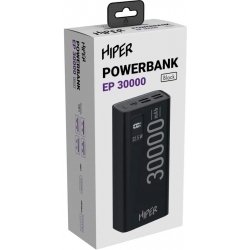 Мобильный аккумулятор Hiper 30000mAh черный (EP 30000 BLACK)