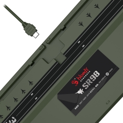 Клавиатура A4Tech Bloody зеленый (S98 AVIATOR)