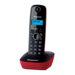 Радиотелефон Panasonic KX-TG1611RUR, красныйчерный