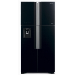 Холодильник Hitachi R-W660PUC7 GBK черное стекло (двухкамерный)