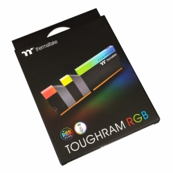 16GB Thermaltake DDR4 3200 DIMM TOUGHRAM RGB Black Gaming Memory R009D408GX2-3200C16A Non-ECC, CL16, 1.35V, Heat Shield, XMP 2.0, Kit (2x8GB), RTL (522069)