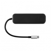 USB Type-C Хаб Rombica Type-C Chronos. Цвет: черный.