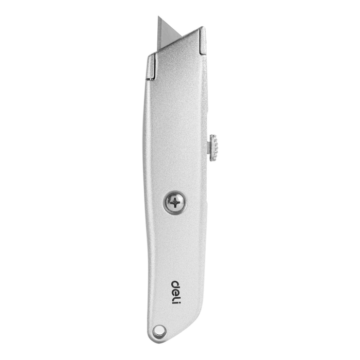 Универсальный нож с Т-образным лезвием Deli DL4260  19мм, длина 153 мм, в комплекте 3 лезвия SK5, алюминиевый корпус