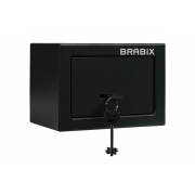 Офисный мебельный сейф BRABIX SF-140KL 140х195х140 мм, ключевой замок, черный 291140