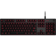 Клавиатура игровая Logitech G413 CARBON US INT'L (механическая, красная подсветка) (M/N: Y-U0032)