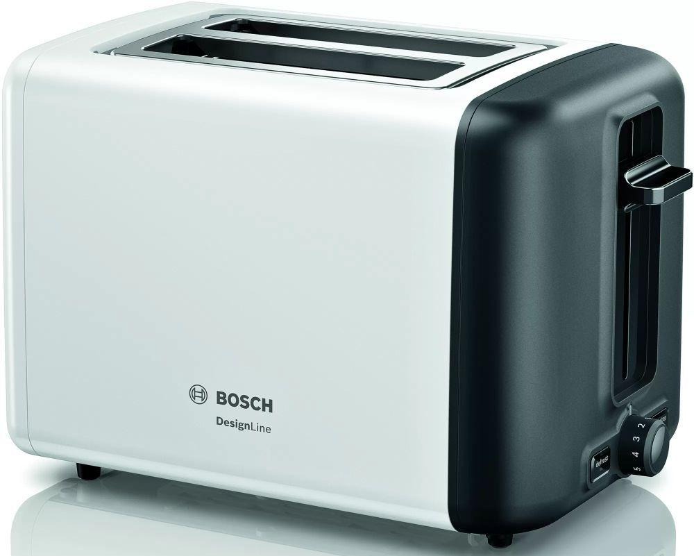 Тостер Bosch TAT3P421 970Вт, белый/черный