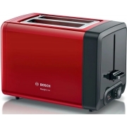 Тостер Bosch TAT4P424 970Вт, красный/черный