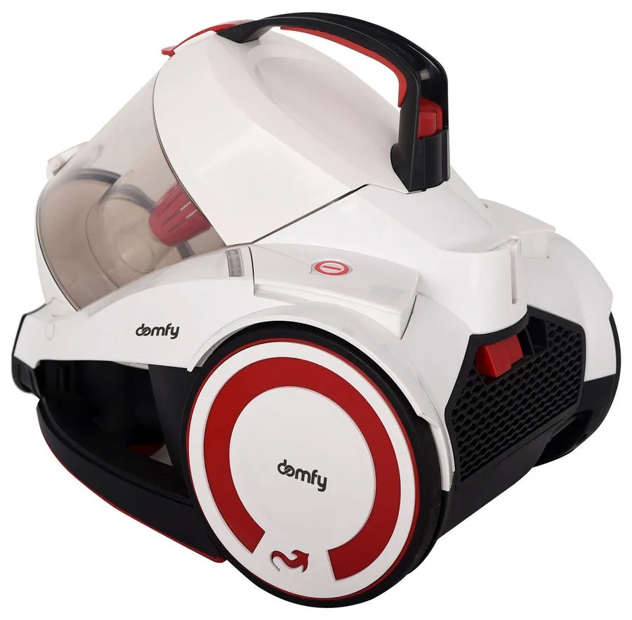 Пылесос Domfy DSC-VC505 2000Вт, белый/красный
