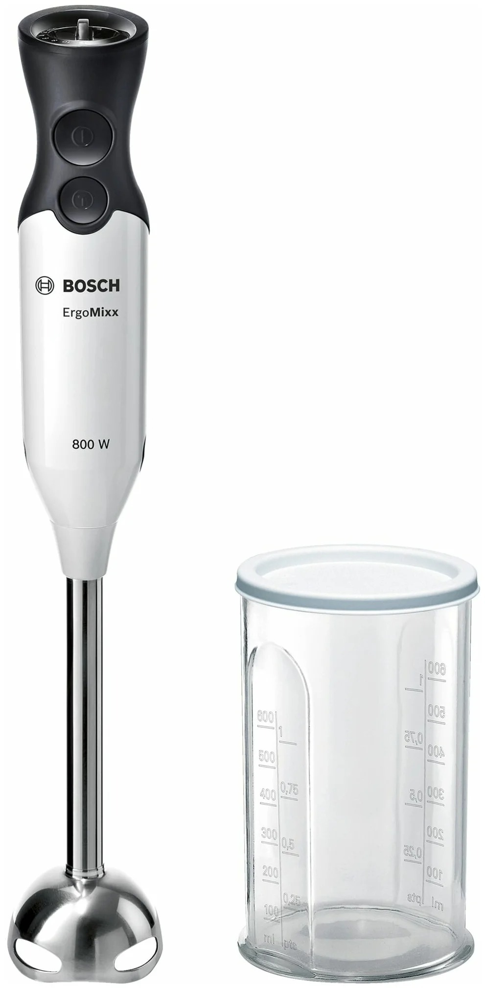 Блендер погружной Bosch MS61A4110 800Вт, белый/черный